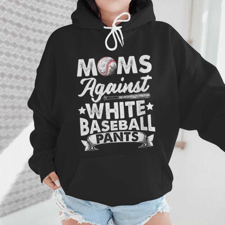 Moms Against Baseball Pants Shirt Baseball Mom Wmen Hoodie