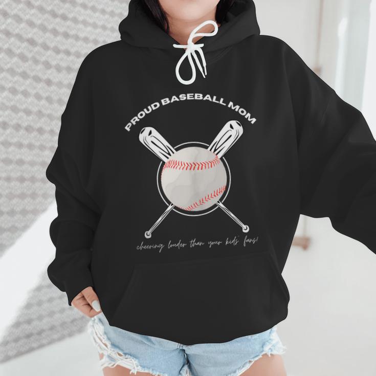 PROUD BASEBALL MOM Wmen Hoodie