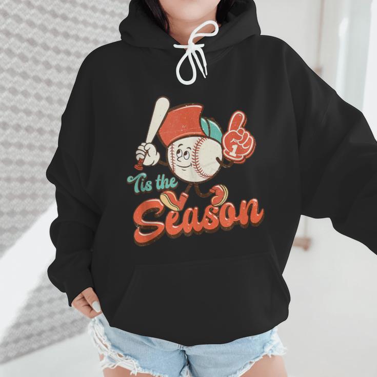 Retro Tis The Season Baseball Mom Baseball Lover Boys Kids Wmen Hoodie Retro Tis The Season Baseball Mom Baseball Lover Boys Kids Wmen Hoodie