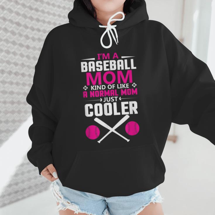Self Expression Cool Baseball Mom Positive Thinking Wmen Hoodie