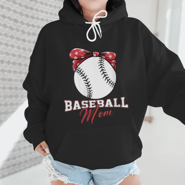 Softball Baseball Mom Floral Tee Mother's Day Wmen Hoodie