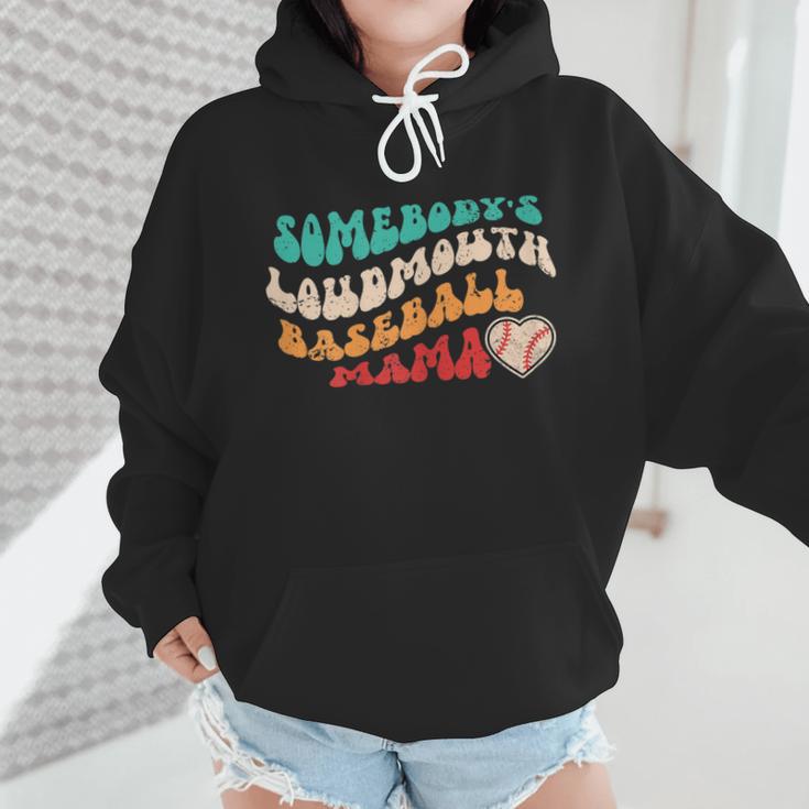 Somebody's Loudmouth Baseball Mama Baseball Mom Fan Wmen Hoodie Somebody's Loudmouth Baseball Mama Baseball Mom Fan Wmen Hoodie