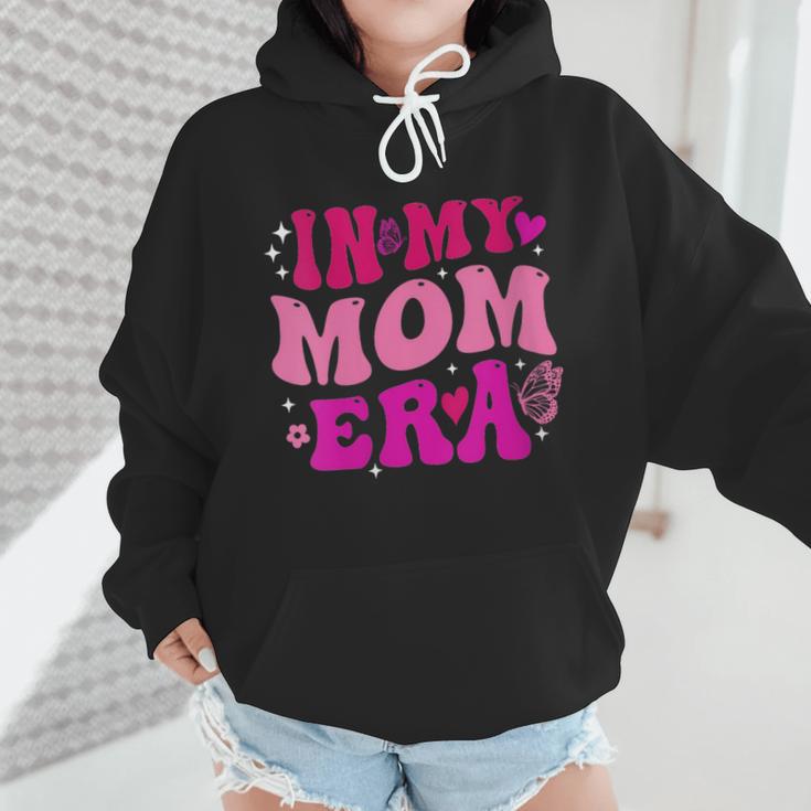 In My T-Ball Mom Era Leopard Baseball Mom Groovy Wmen Hoodie