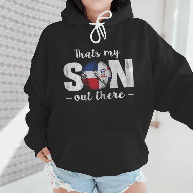 Thats My Son Out There For a Dominican Baseball Mom Wmen Hoodie Thats My Son Out There For a Dominican Baseball Mom Wmen Hoodie