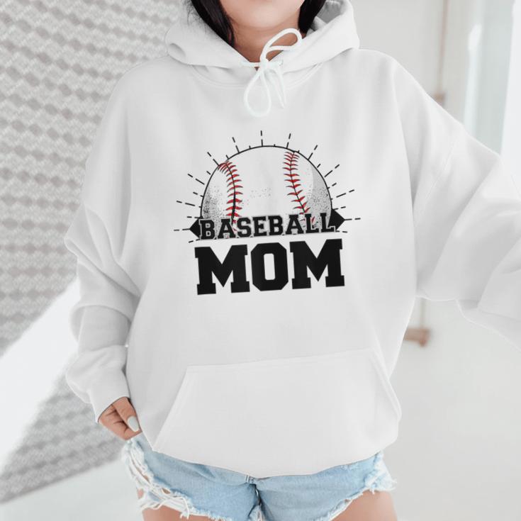American Flag Patriotic Game Day Baseball Mom Wmen Hoodie American Flag Patriotic Game Day Baseball Mom Wmen Hoodie