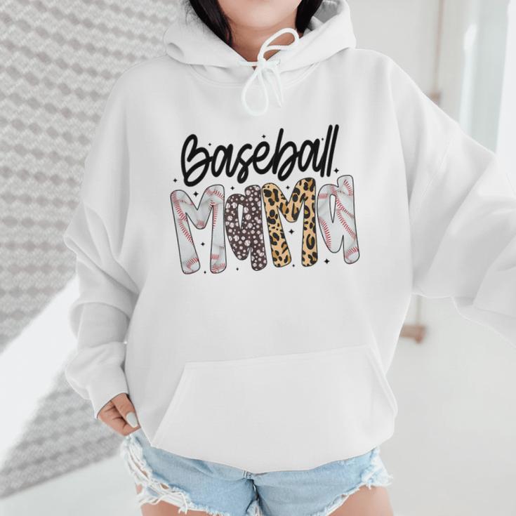 Baseball Mama Coquette Mother's Day Baseball Mom Vintage Wmen Hoodie