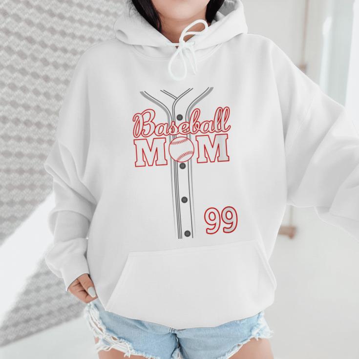 Baseball Mom 99 Number 99 Jersey Team Numbered Jersey Wmen Hoodie Baseball Mom 99 Number 99 Jersey Team Numbered Jersey Wmen Hoodie