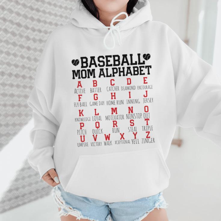 Baseball Mom Alphabet Wmen Hoodie Baseball Mom Alphabet Wmen Hoodie