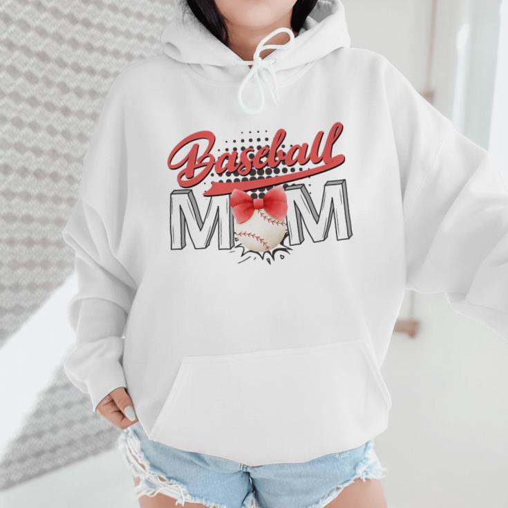 Baseball Mom Coquette Pink Bow Baseball Mama Premium Wmen Hoodie Baseball Mom Coquette Pink Bow Baseball Mama Premium Wmen Hoodie