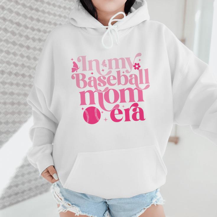 In My Baseball Mom Era Retro Mom Life Mother's Day 2024 Premium Wmen Hoodie