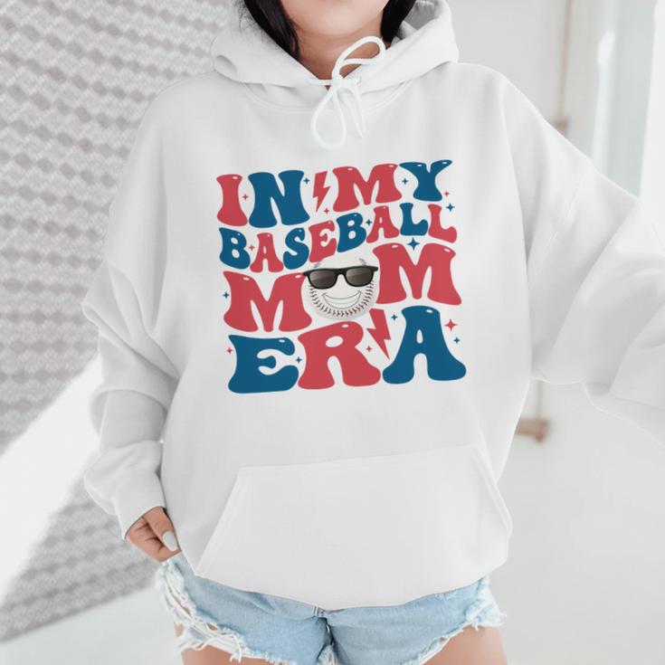 In My Baseball Mom Era Smile Face Retro Wmen Hoodie In My Baseball Mom Era Smile Face Retro Wmen Hoodie