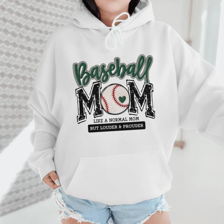 Baseball Mom Green Varsity Baseball Mama Cute Mother's Day Wmen Hoodie Baseball Mom Green Varsity Baseball Mama Cute Mother's Day Wmen Hoodie