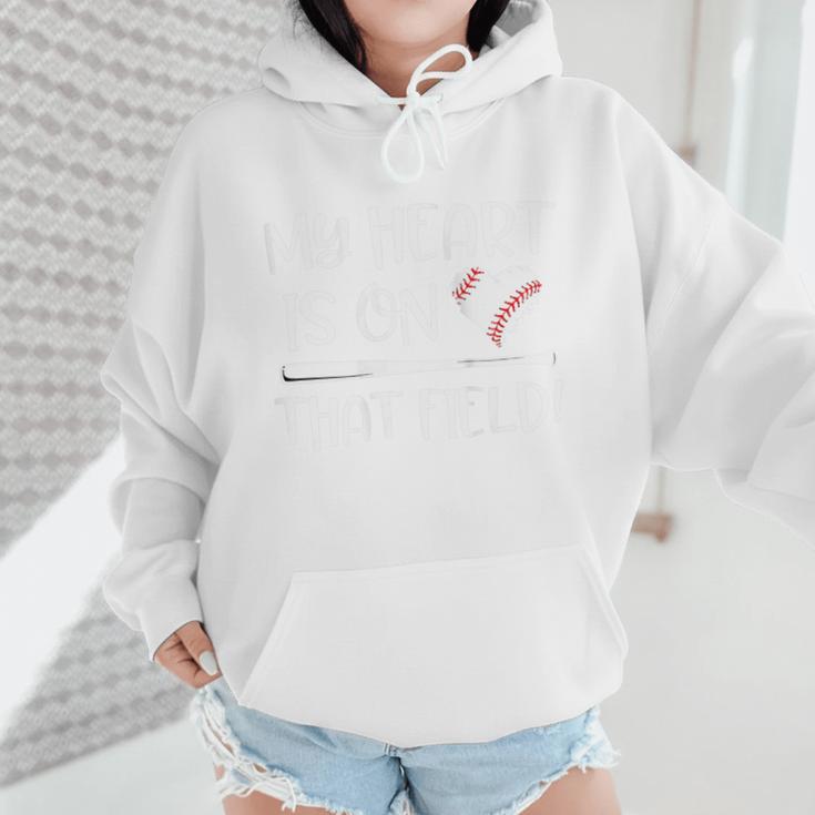 Baseball Mom My Heart Favorite Player On The Field Quote Wmen Hoodie Baseball Mom My Heart Favorite Player On The Field Quote Wmen Hoodie