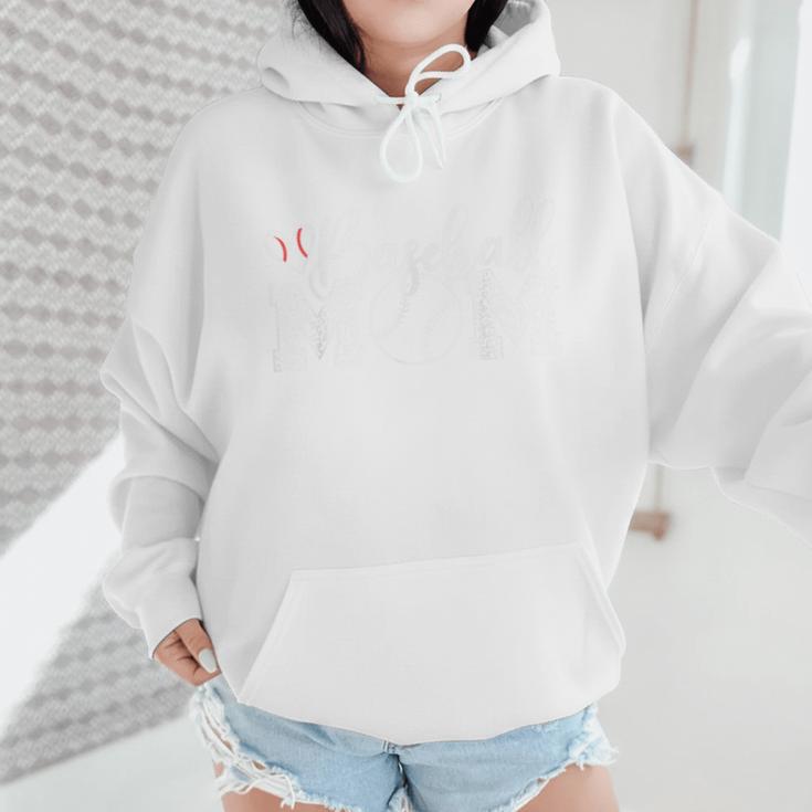 Baseball Mom Leopard Game Day Wmen Hoodie