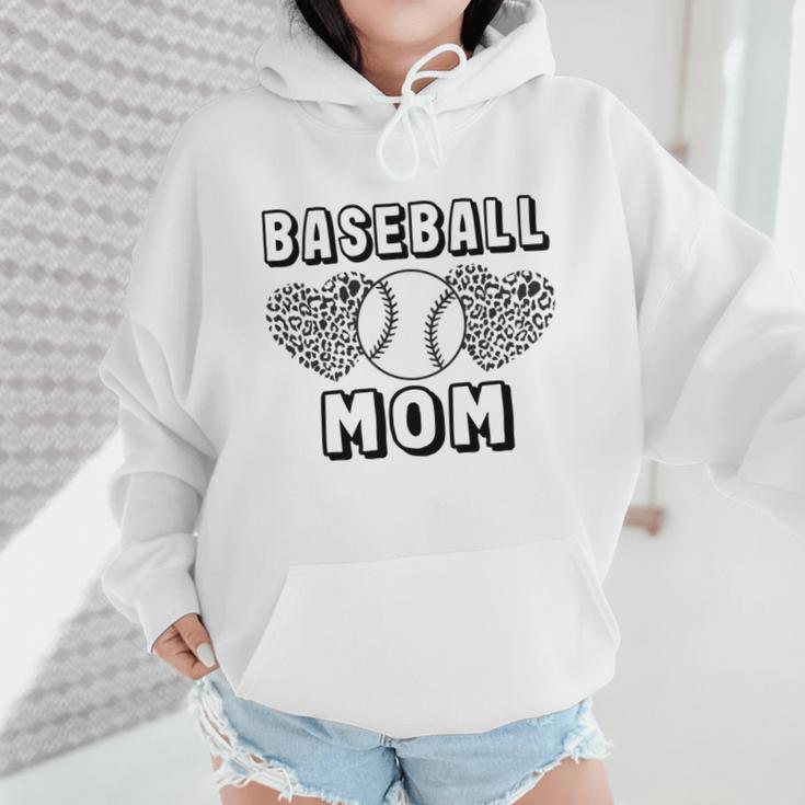 Baseball Mom Leopard Heart Game Day Wmen Hoodie Baseball Mom Leopard Heart Game Day Wmen Hoodie