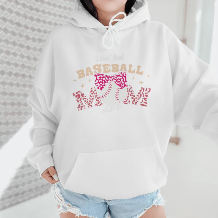 Baseball Mom Livin That Baseball Mom Life Premium Wmen Hoodie Baseball Mom Livin That Baseball Mom Life Premium Wmen Hoodie
