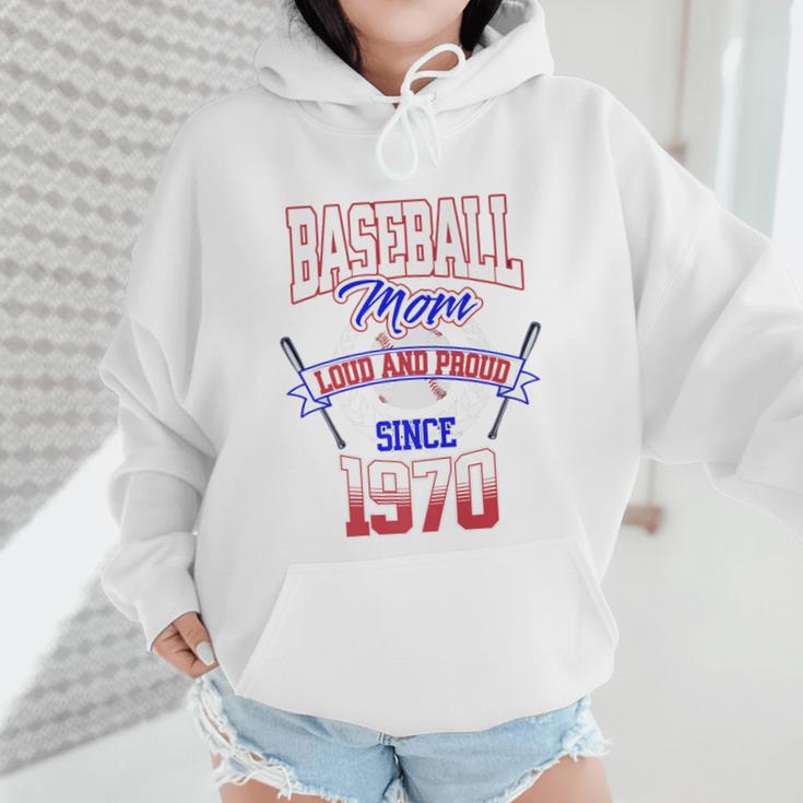Baseball Mom Loud & Proud Since 1970 Premium Wmen Hoodie Baseball Mom Loud & Proud Since 1970 Premium Wmen Hoodie