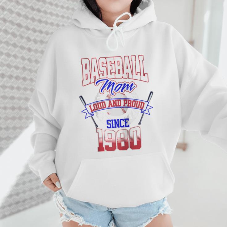 Baseball Mom Loud & Proud Since 1980 Raglan Baseball Tee Wmen Hoodie Baseball Mom Loud & Proud Since 1980 Raglan Baseball Tee Wmen Hoodie