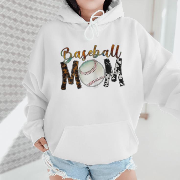 Baseball Mom Mama Mother Wmen Hoodie