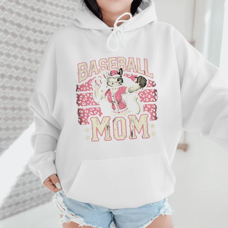 Baseball Mom Mama Mother's Cat In My Baseball Mom Era Wmen Hoodie Baseball Mom Mama Mother's Cat In My Baseball Mom Era Wmen Hoodie
