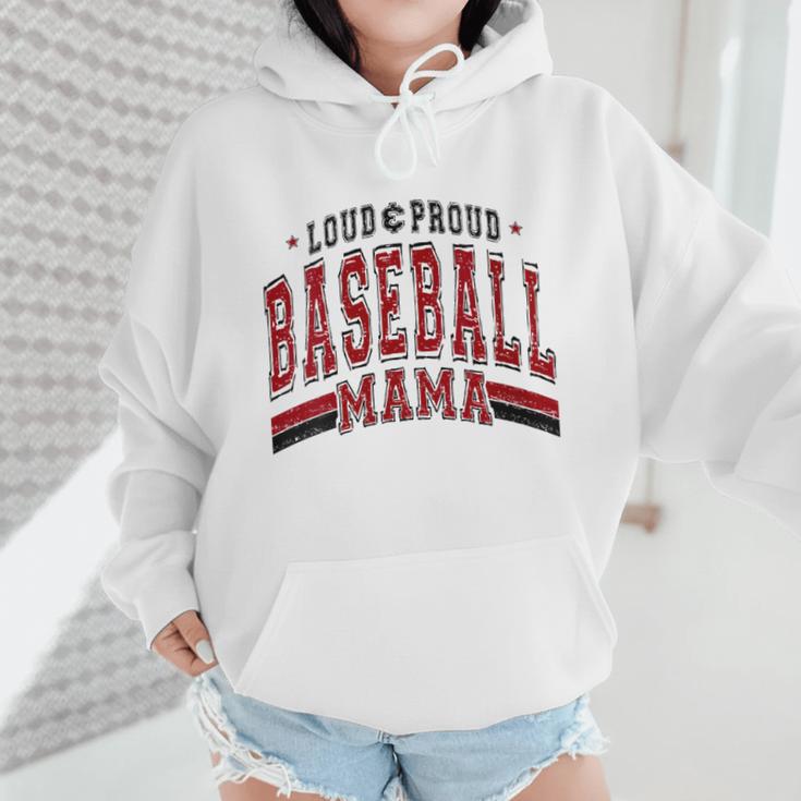 Baseball Mom Baseball Mama Mother's Day Red Loud Proud Wmen Hoodie Baseball Mom Baseball Mama Mother's Day Red Loud Proud Wmen Hoodie