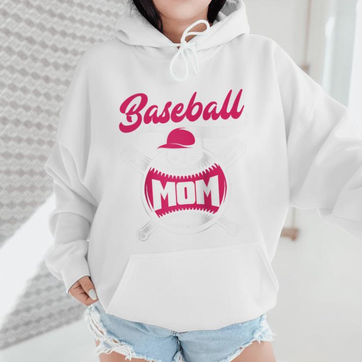 Baseball Mom Raglan Baseball Tee Wmen Hoodie