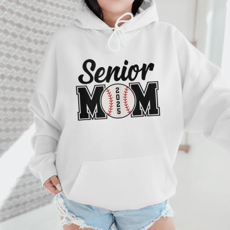 Baseball Mom Senior 2025 Mama Baseball Players High School Wmen Hoodie