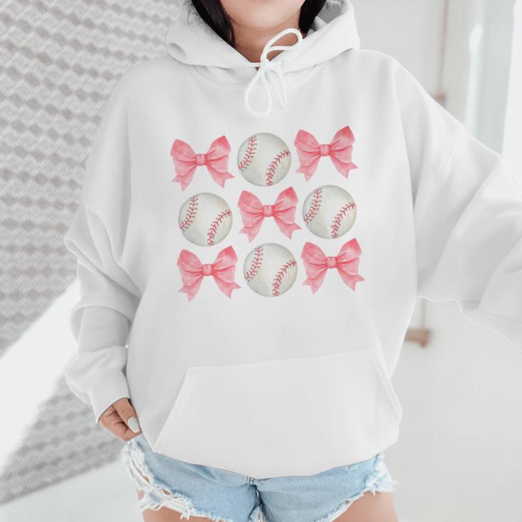 Baseball Mom Sister Tween Teen Girl Girly Pink Bow Preppy Premium Wmen Hoodie Baseball Mom Sister Tween Teen Girl Girly Pink Bow Preppy Premium Wmen Hoodie