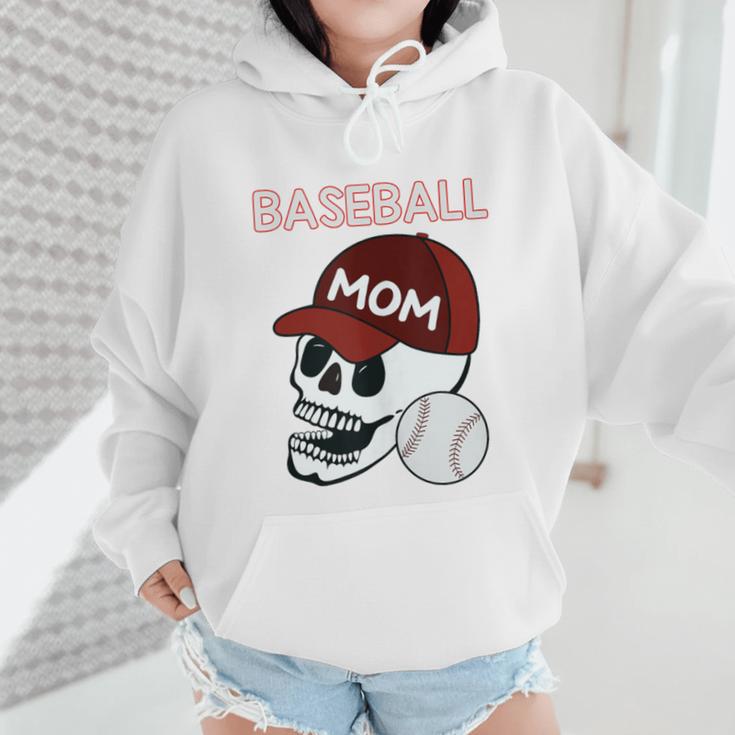 Baseball Mom Skull Sports Skeleton Wmen Hoodie Baseball Mom Skull Sports Skeleton Wmen Hoodie