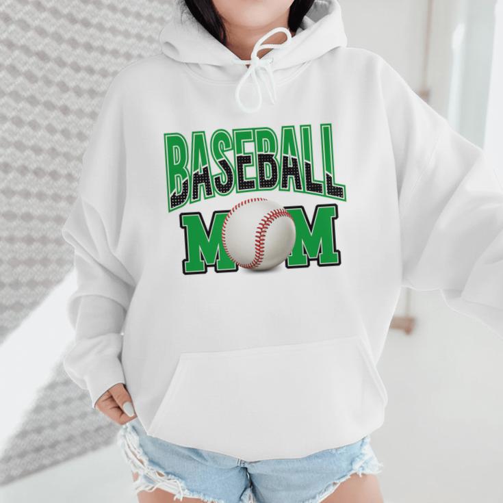 Baseball Mom Sports Green Wmen Hoodie Baseball Mom Sports Green Wmen Hoodie