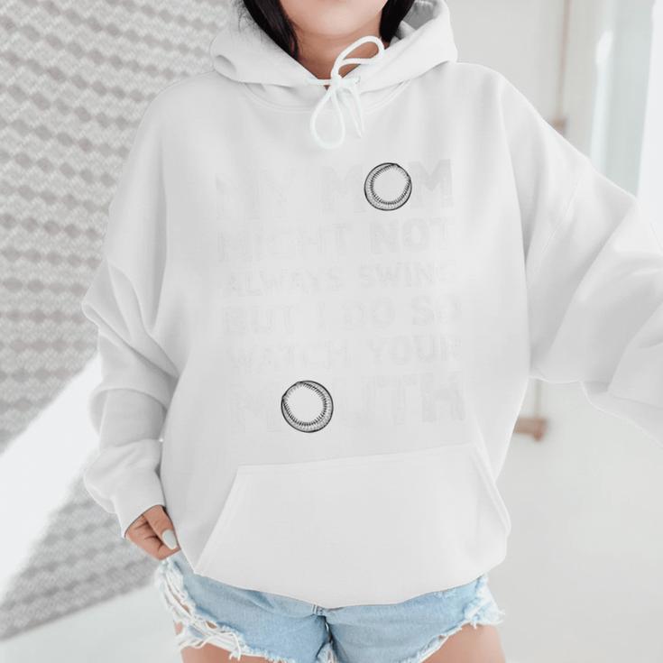 Baseball Mom Swing Watch Mouth Baseball Boy Premium Wmen Hoodie Baseball Mom Swing Watch Mouth Baseball Boy Premium Wmen Hoodie