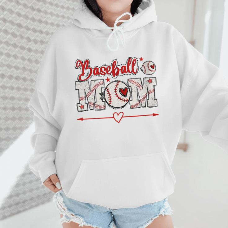 Baseball Mom T-Ball Moms Ball Player Moms Ballpark Mama Wmen Hoodie