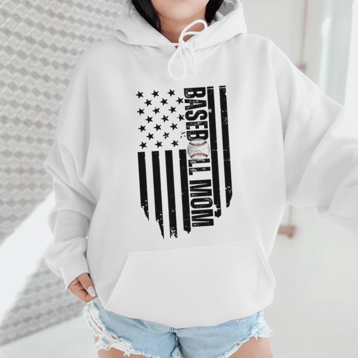 Baseball Mom USA Flag Baseball Mama Day Vibes Mama Wmen Hoodie Baseball Mom USA Flag Baseball Mama Day Vibes Mama Wmen Hoodie