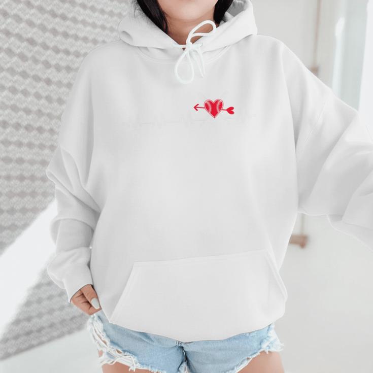 Baseball Softball Baseball Mom Heartbeat Baseball Premium Tri-Blend Wmen Hoodie