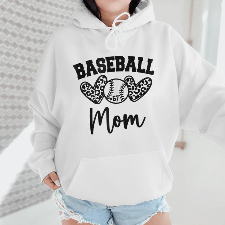 Custom Baseball Mom Number 67 Heart For Mom Wmen Hoodie Custom Baseball Mom Number 67 Heart For Mom Wmen Hoodie