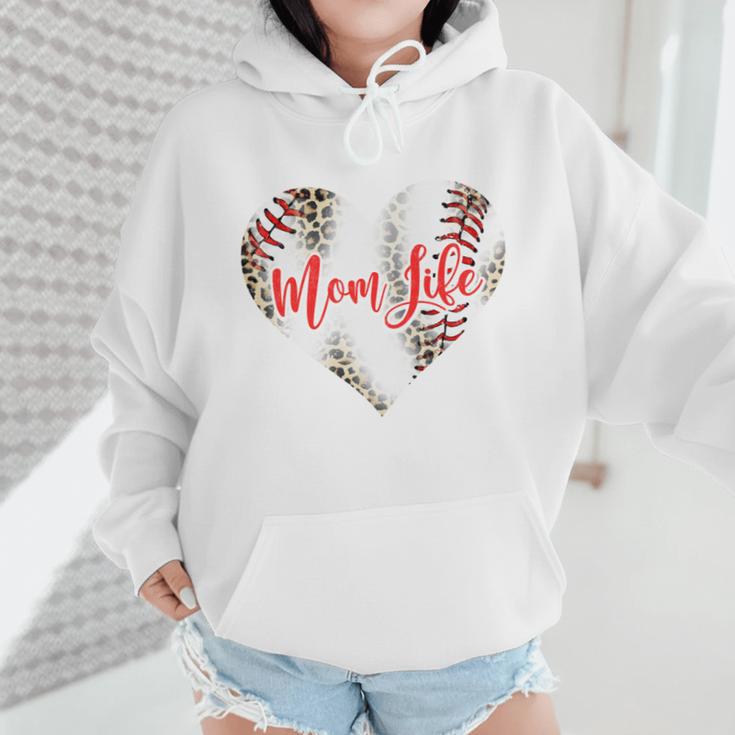 Cute Baseball Mom Heart Mother's Day Sport Mama Mom Life Wmen Hoodie Cute Baseball Mom Heart Mother's Day Sport Mama Mom Life Wmen Hoodie
