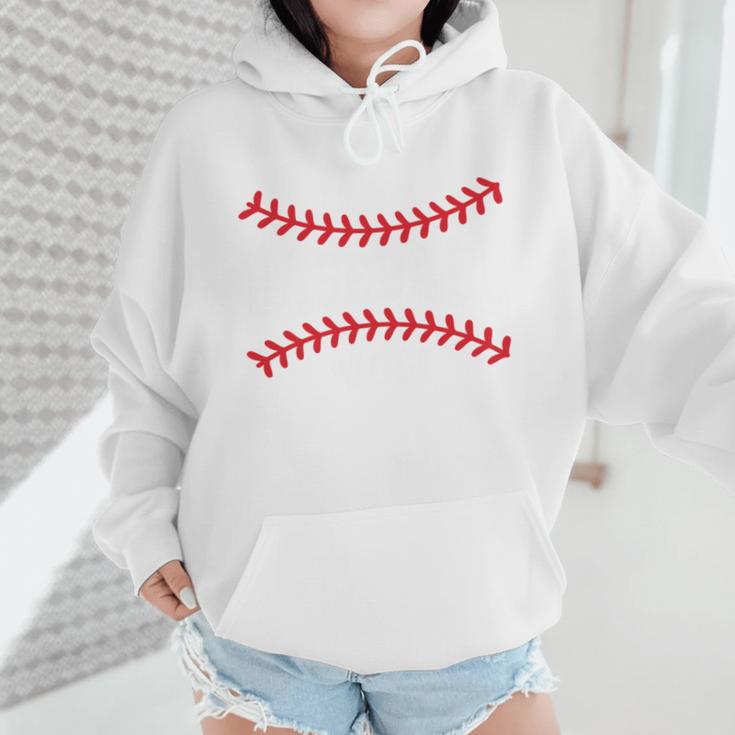 Cute Baseball Mom Laces Little League Women's Mother's Day Wmen Hoodie Cute Baseball Mom Laces Little League Women's Mother's Day Wmen Hoodie