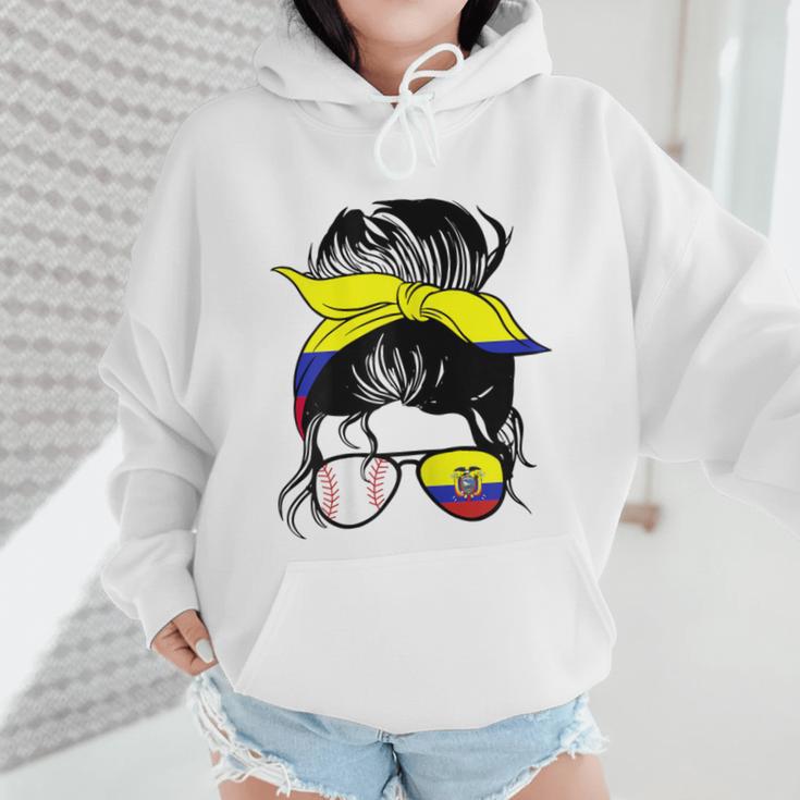 Ecuador Baseball Mom Ecuadorian Baseball Girl Wmen Hoodie Ecuador Baseball Mom Ecuadorian Baseball Girl Wmen Hoodie