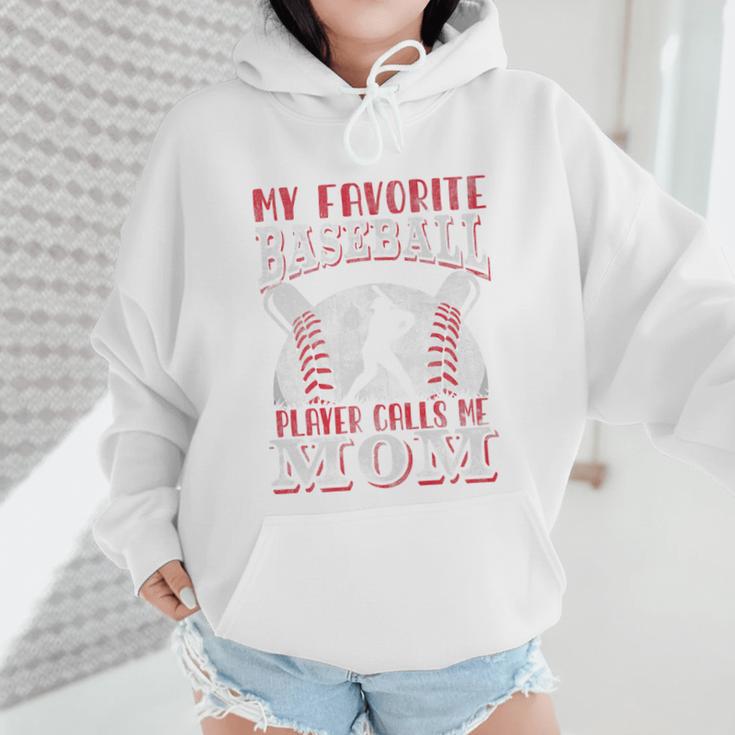 My Favorite Baseball Player Calls Me Mom Proud Baseball Mom Premium Wmen Hoodie My Favorite Baseball Player Calls Me Mom Proud Baseball Mom Premium Wmen Hoodie