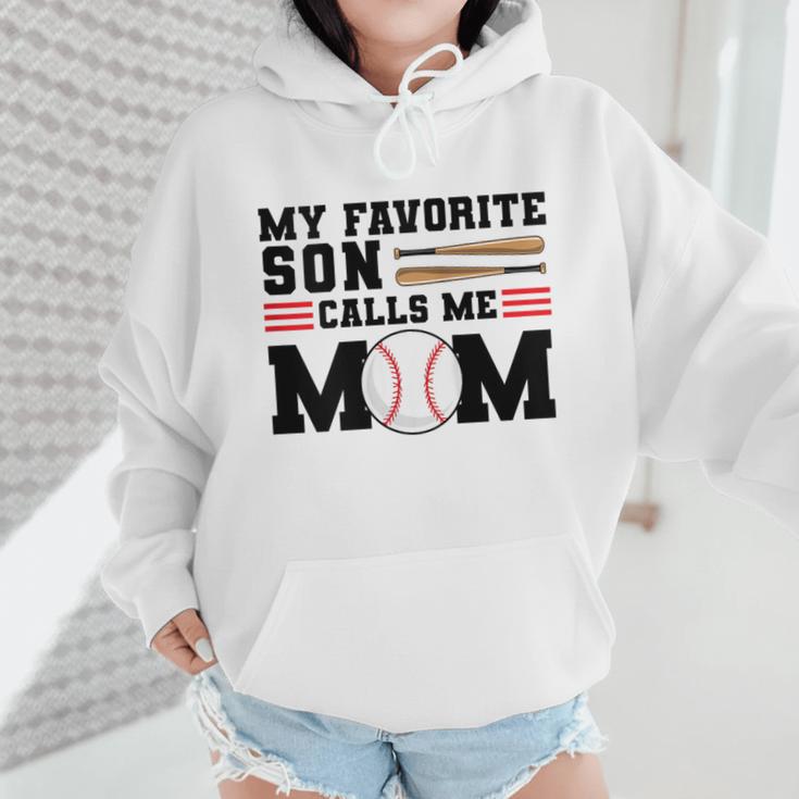 My Favorite Son Calls Me Mom Baseball Mom Wmen Hoodie My Favorite Son Calls Me Mom Baseball Mom Wmen Hoodie