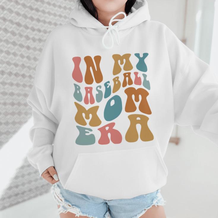 Groovy In My Baseball Mom Era Softball Game Day Wmen Hoodie Groovy In My Baseball Mom Era Softball Game Day Wmen Hoodie