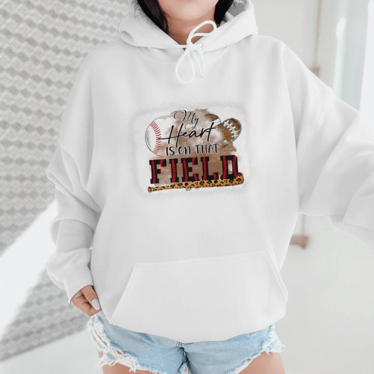 My Heart Is On That Field Baseball Mom Momm Premium Wmen Hoodie My Heart Is On That Field Baseball Mom Momm Premium Wmen Hoodie