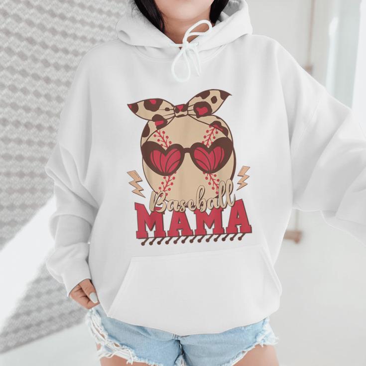 Heart Glasses Baseball Mama Baseball Mom Mother's Day Wmen Hoodie Heart Glasses Baseball Mama Baseball Mom Mother's Day Wmen Hoodie