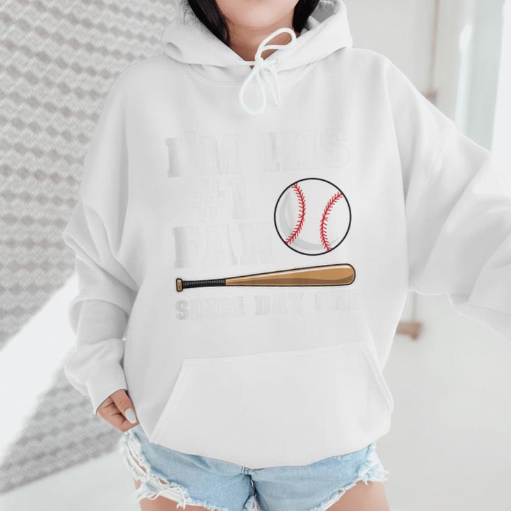 I'm His 1 Fan Since Day One Baseball Mom Wmen Hoodie I'm His 1 Fan Since Day One Baseball Mom Wmen Hoodie