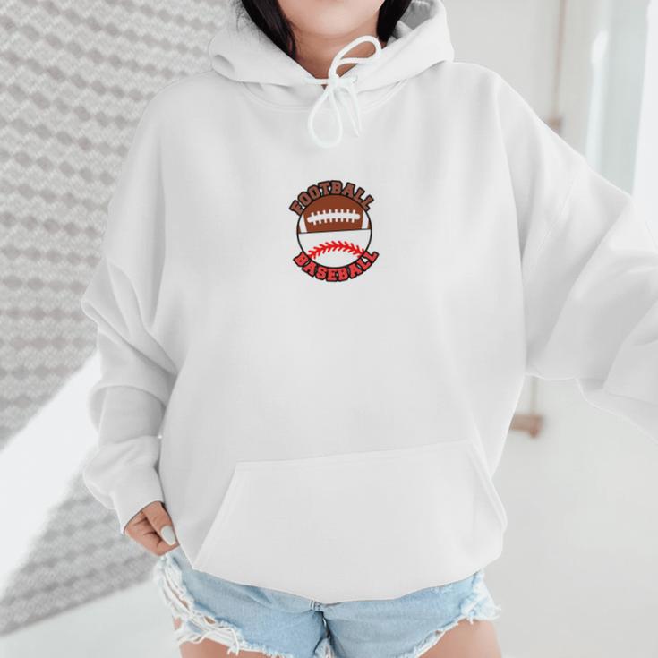 I'm A Proud Mom Football Baseball Mom Wmen Hoodie