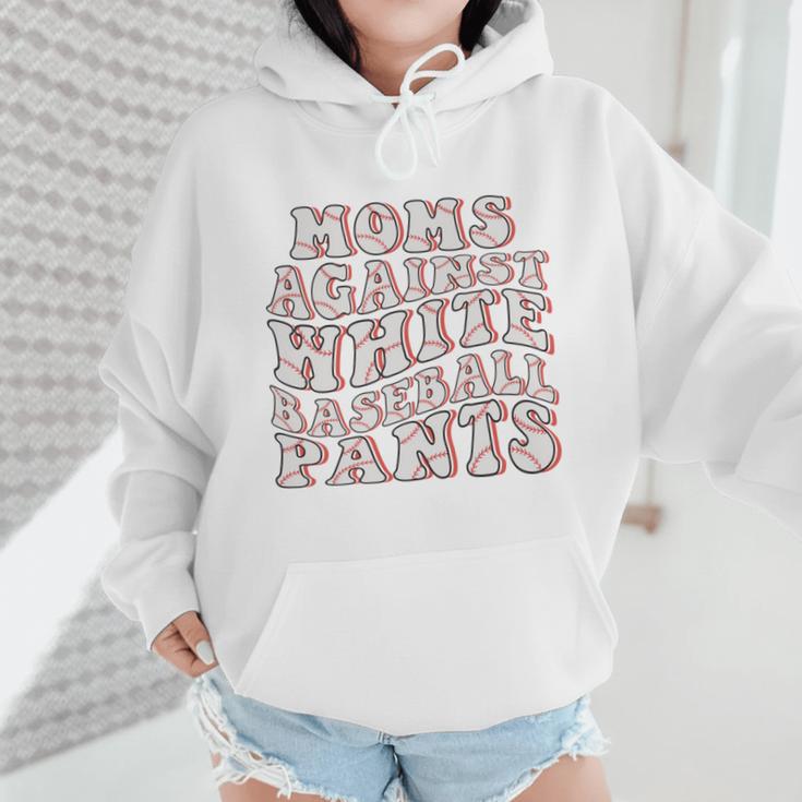 Mom Against Baseball Pants Baseball Mom Wmen Hoodie