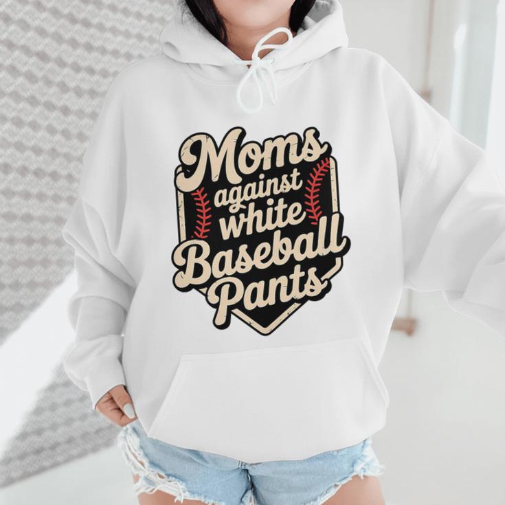 Moms Against Baseball Pants Baseball Mom Premium Tri-Blend Wmen Hoodie