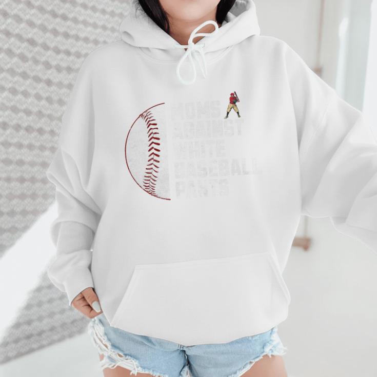 Moms Against Baseball Pants Baseball Mom Premium Wmen Hoodie