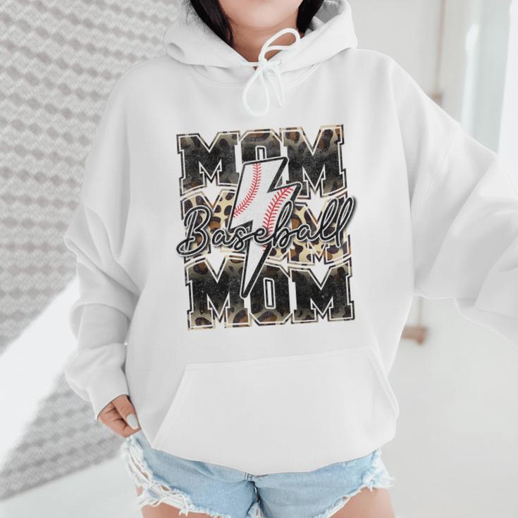 Retro Baseball Mom Mama Baseball Life Mother's Day Baseball Premium Tri-Blend Wmen Hoodie