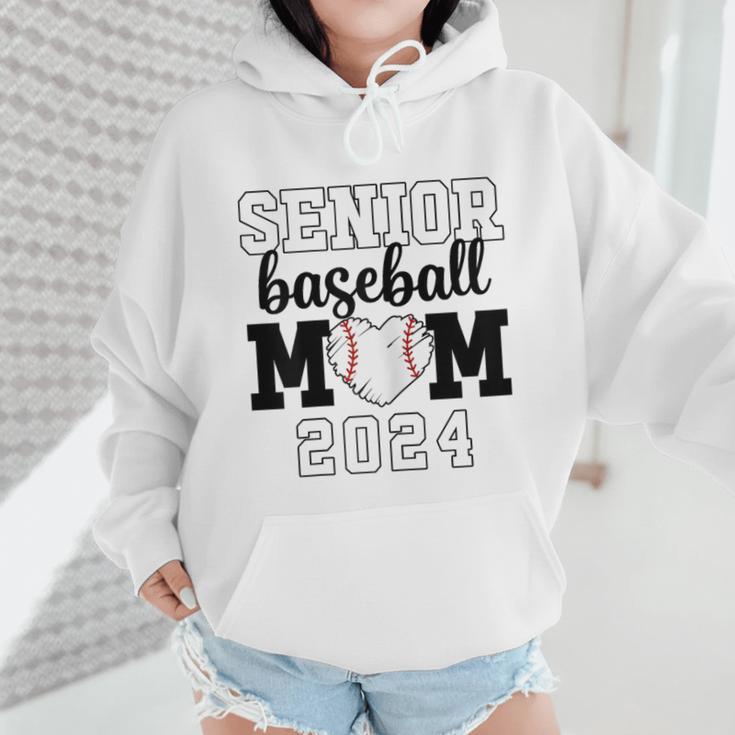 Senior Baseball Mom Class Of 2024 Senior Mom Game Day Wmen Hoodie